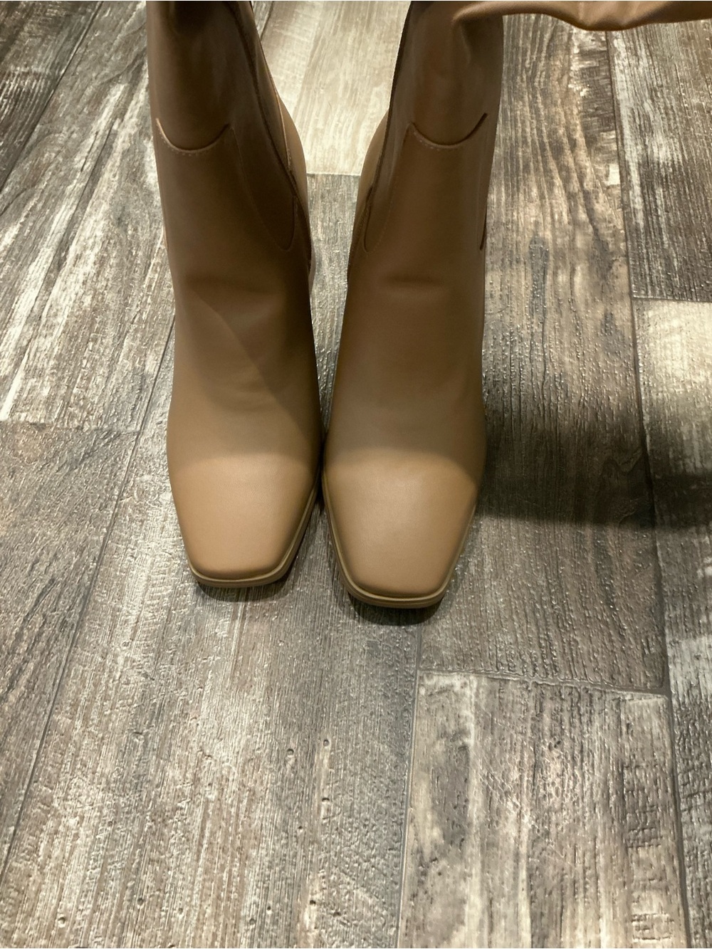Billini Tan Over-the-Knee Block Heel Boots Size 7 - Picture 13 of 16